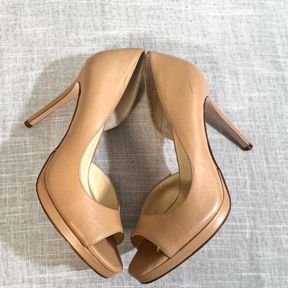 Jessica Simpson | Shoes | Jessica Simpson Nude Heels Open Toe 8m | Poshmark
